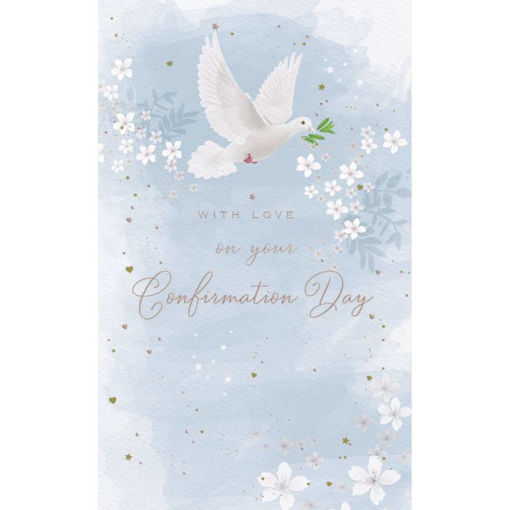 Picture of WITH LOVE ON YOUR CONFIRMATION DAY CARD BLUE